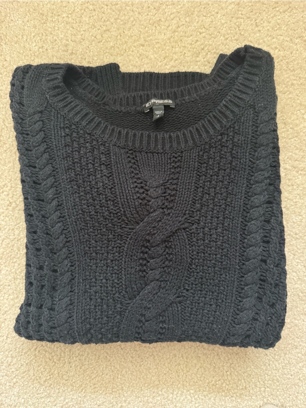 Express Cable Knit Oversized Sweater